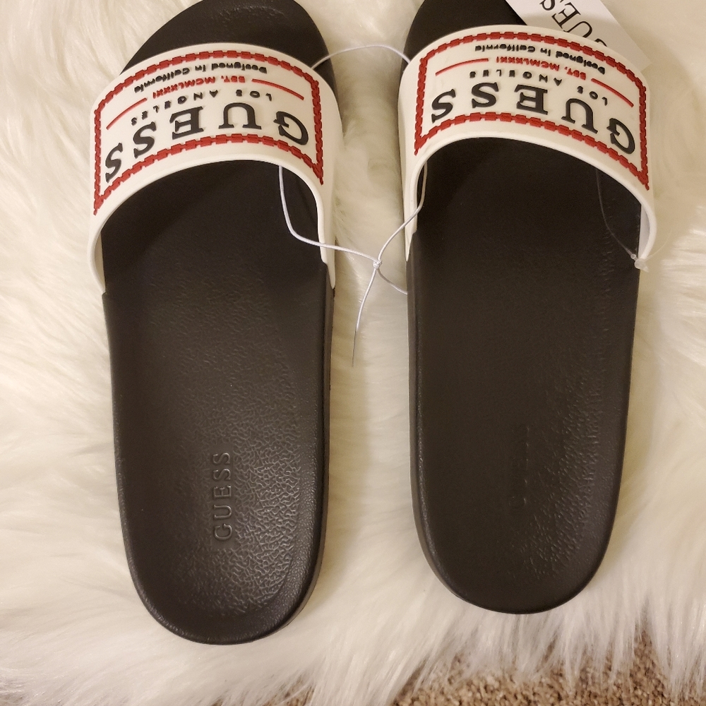 Guess Slides Sandals Shoes Slippers NWT Slip-ons - Picture 6 of 10